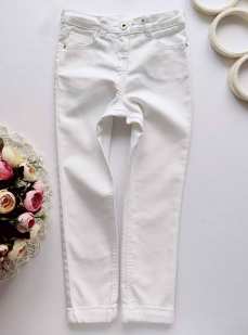 5,6 лет, рост 110,116 Белые штаны стрейч