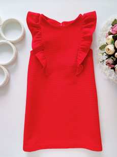 5 років, зріст 110 Червона фактурна сукня