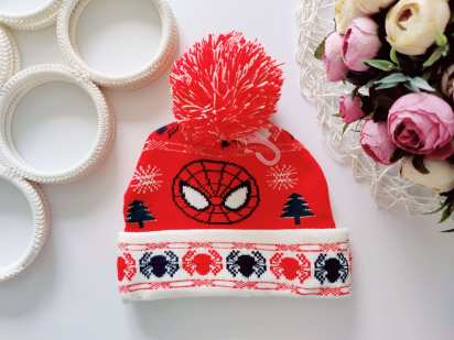 Нова тепла шапка подвійного в'язання Spider-man