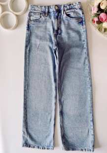 9,10 лет, рост 140 Модные свободные джинсы