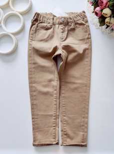 5 лет, рост 110 Новые песочные штаны на резинке