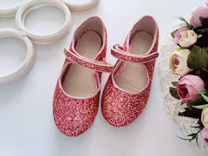 30 (19,5 см) Красивы блестящие розовые туфли