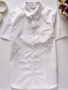 14,15 років, зріст 170 Нова біла сорочка на підлітка