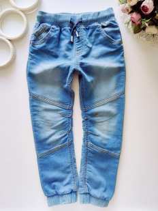 5,6 лет, рост 116 Голубые мягкие джинсы