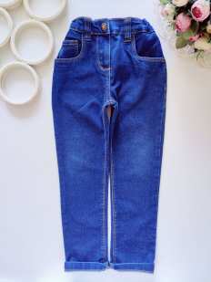 5,6 лет, рост 116 Стрейчевые джинсы