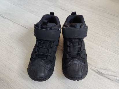 28 (18,5 см) Кожаные демисезонные термо ботинки с усиленным носком