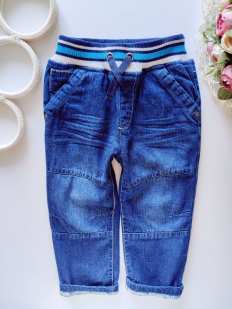 2 года, рост 92 Утепленные джинсы на резинке