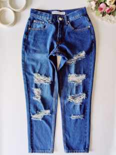 Крутые рваные джинсы