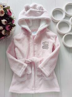 18,24 міс, зріст 86,92 Теплий махровий халат ведмедик із вушками