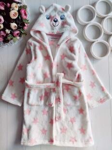 2,4 роки, зріст 98,104 Теплий махровий халат з вушками