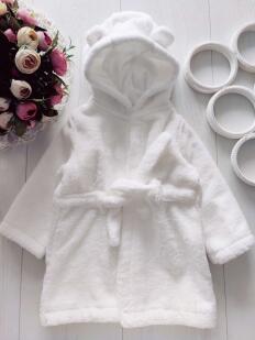 6,9 міс, зріст 74 Теплий махровий халат котон