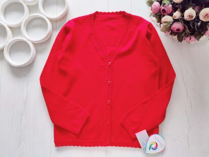 9 років, зріст 134 Нова червона кофта в школу