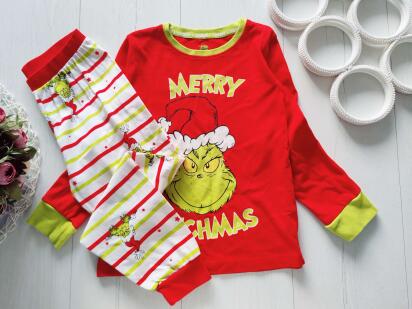 5,6 років, зріст 116 Новгодняя трикотажна піджама для хлопчика