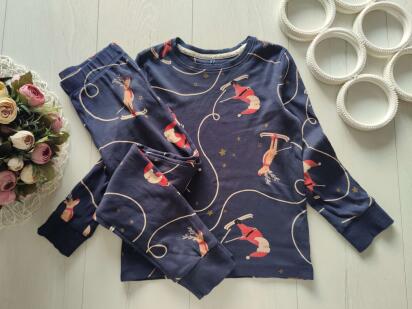 7,8 років, зріст 122,128 Новорічна трикотажна піджама для хлопчика