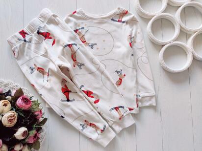 2,3 роки, зріст 92,98 Новорічна трикотажна піджама для хлопчика