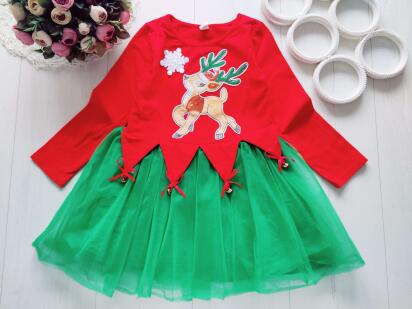 6 років, зріст 116 Новорічна сукня з дзвіночками Олень