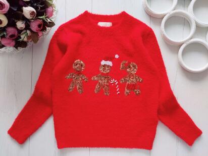 5,6 років, зріст 110,116 Новорічний светр для дівчинки