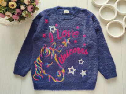 6,7 років, зріст 122 Светр з єдинорогом