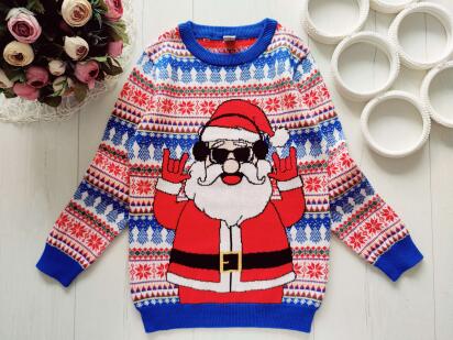 6 років, зріст 116 Новорічний светр санта