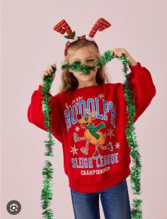 8 років, зріст 128 Новий новорічний світшот на флісі з оленем