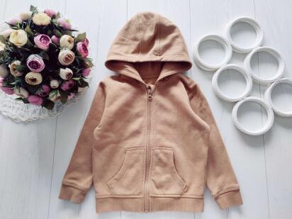 2,3 года, рост 92,98 Теплая деская кофта на молнии, флис
