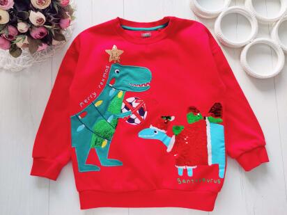 6,7 років, зріст 122 Світшот на флісі динозаври