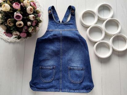 3,4 роки, зріст 104 Джинсовий сарафан для дівчинки