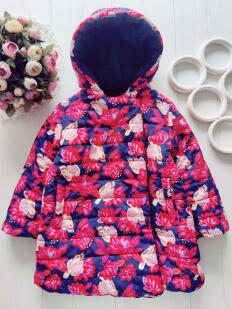 5 років, зріст 110 Тепла двостороння курточка на синтепоні для дівчинки
