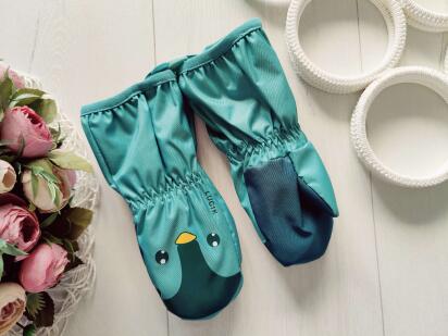 2,3 роки, Дитячі рукавиці на блискавці, зимові краги з начосом, холлофайбер