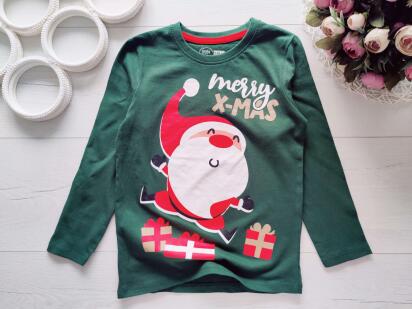 5,6 років, зріст 116 Новорічний реглан санта