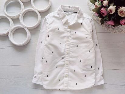 2,3 роки, зріст 98 Біла сорочка на новий рік