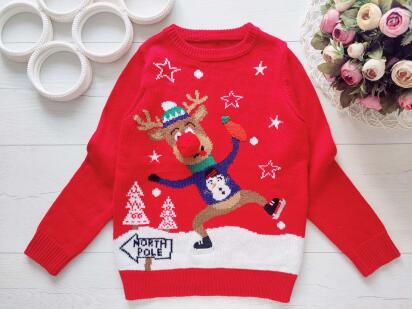 5,6 років, зріст 110,116 Новорічний светр