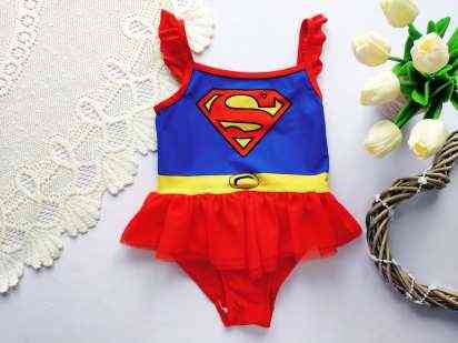 6 років, зріст 116 Дитячий купальник для дівчинки Супермен