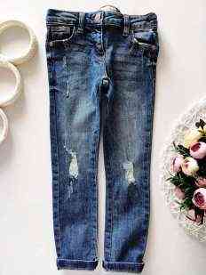 6 лет, рост 116 Стильные рваные детские джинсы