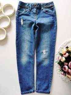7,8 лет, рост 122,128 Модные джинсы унисекс