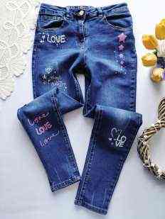 10,11 років, зріст 140,146 Стрейчові джинси вузькочі для дівчинки
