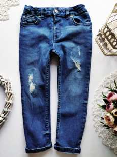 5 лет, рост 110 Крутые стрейчевые джинсы для мальчика
