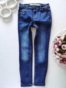 7,8 лет, рост 128 Стрейчевые джинсы скинни