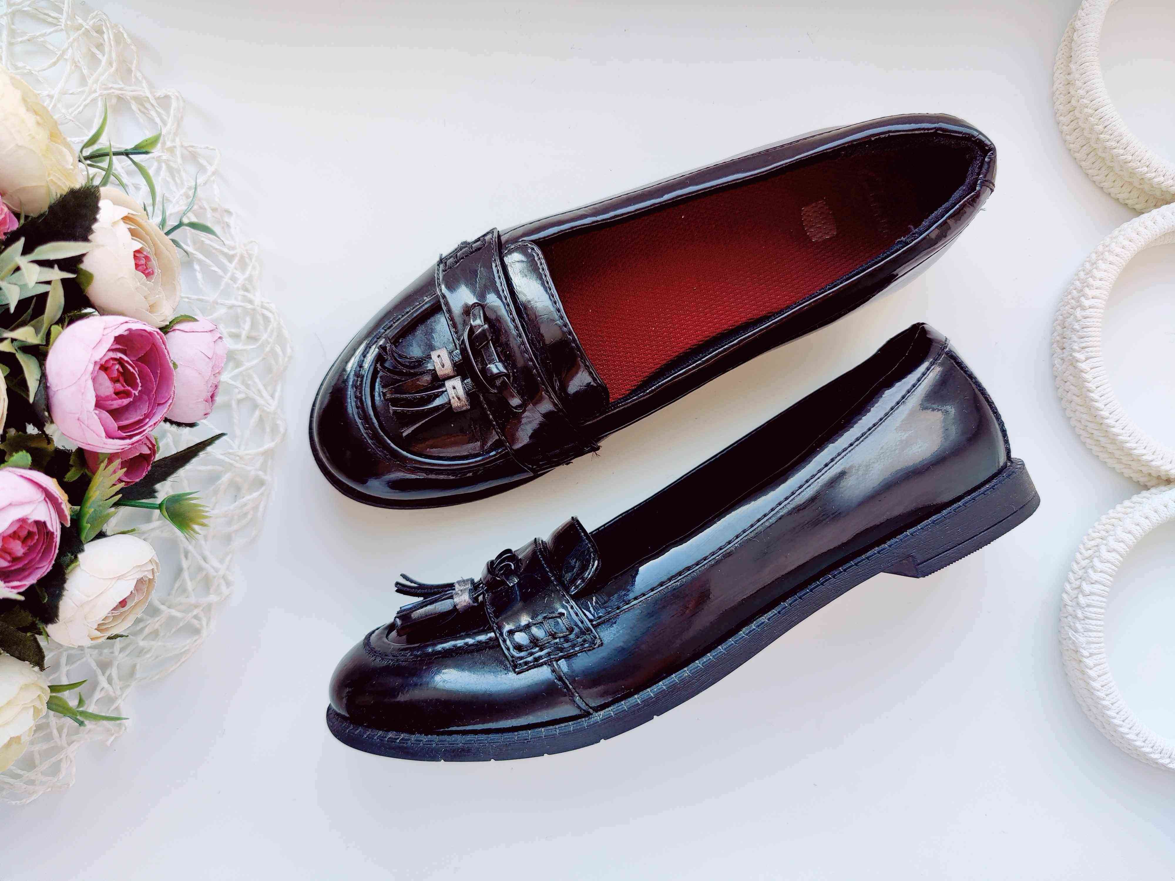 37 (23,5 см) Шкіряні туфлі лофери