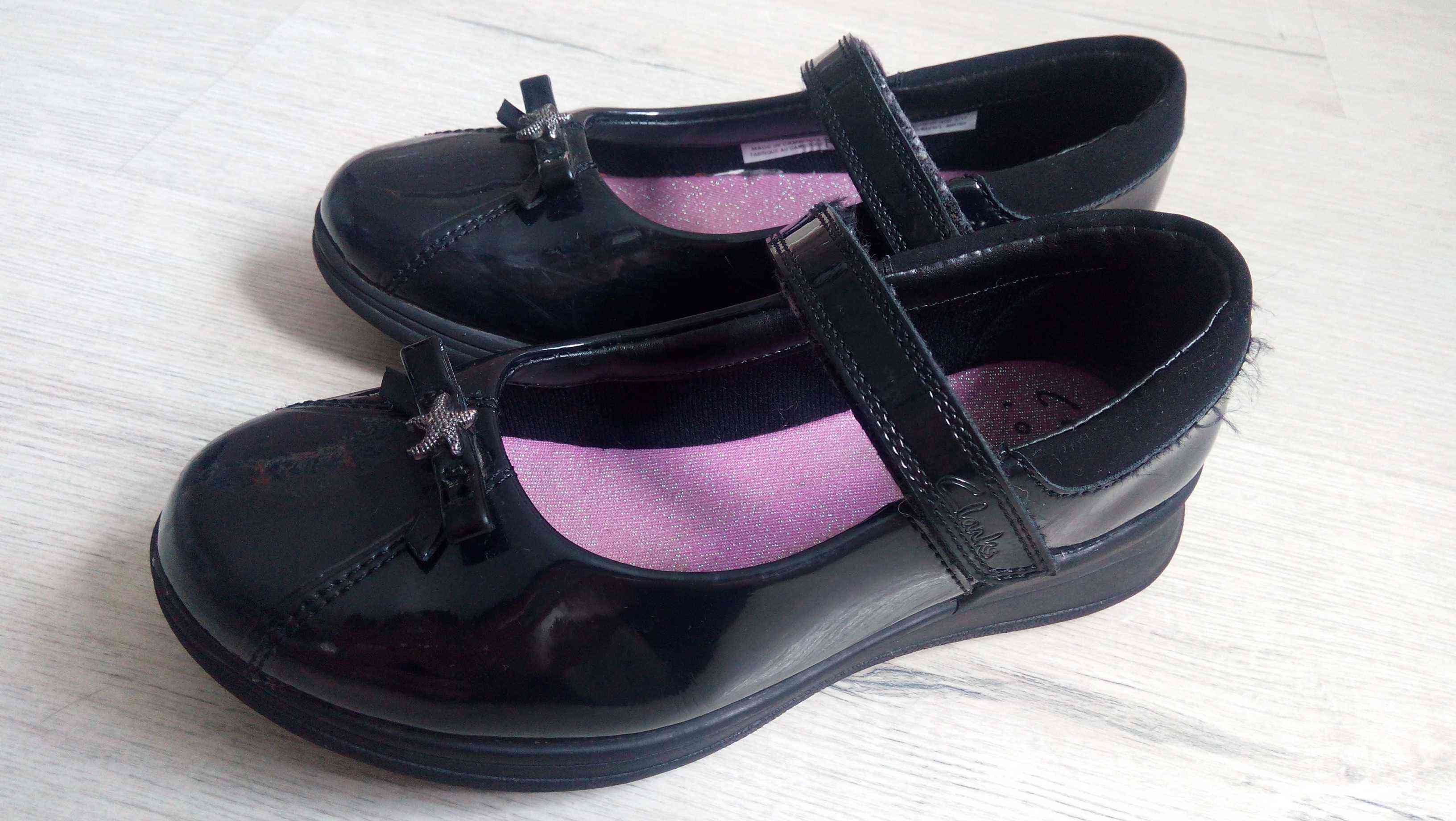 31 (20 см) Clarks (Кларкс) Кожанные туфли для девочки