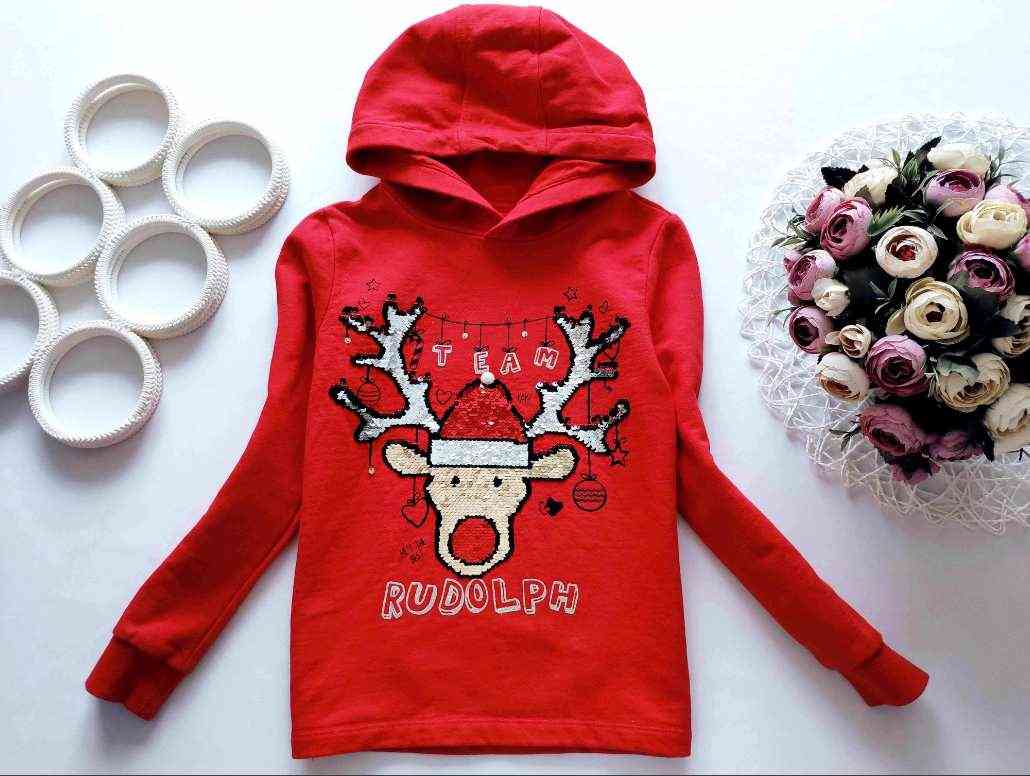 8,9 років, зріст 128,134 Новорічна толстовка