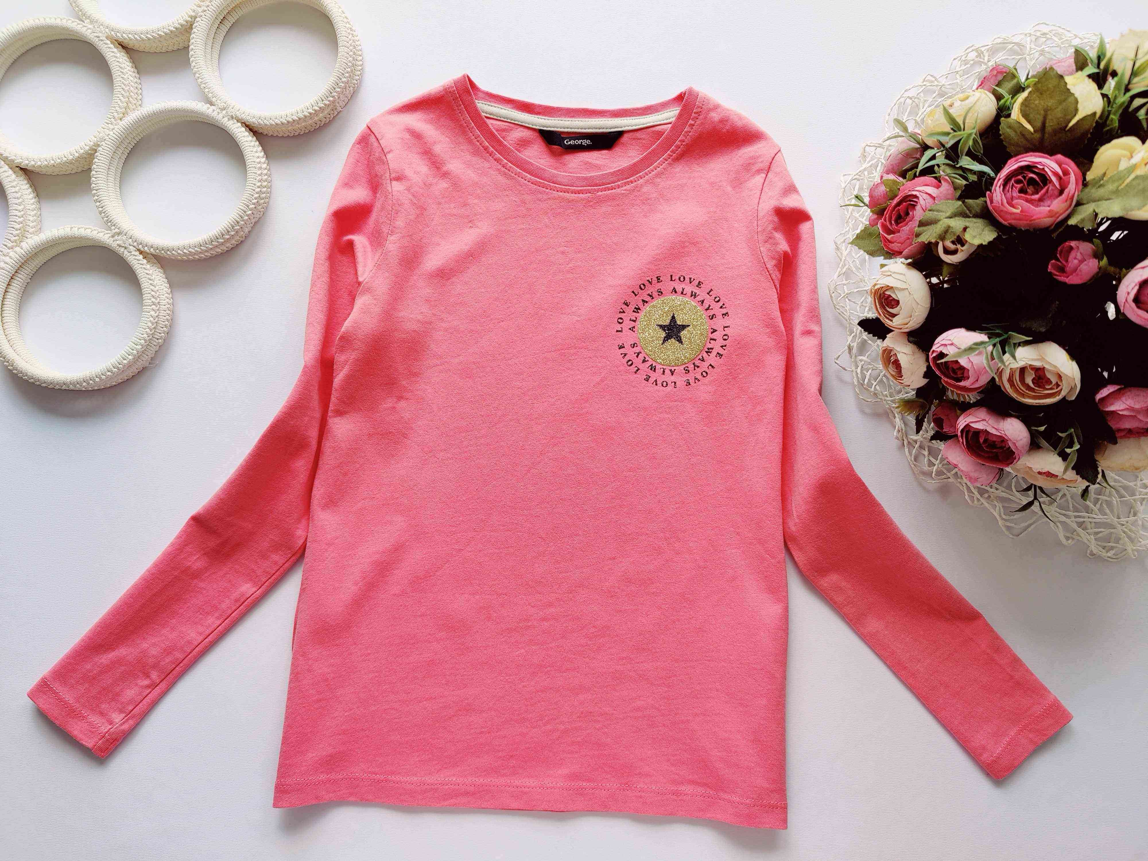 7,8 років, зріст 122,128 Лонгслів для дівчинки