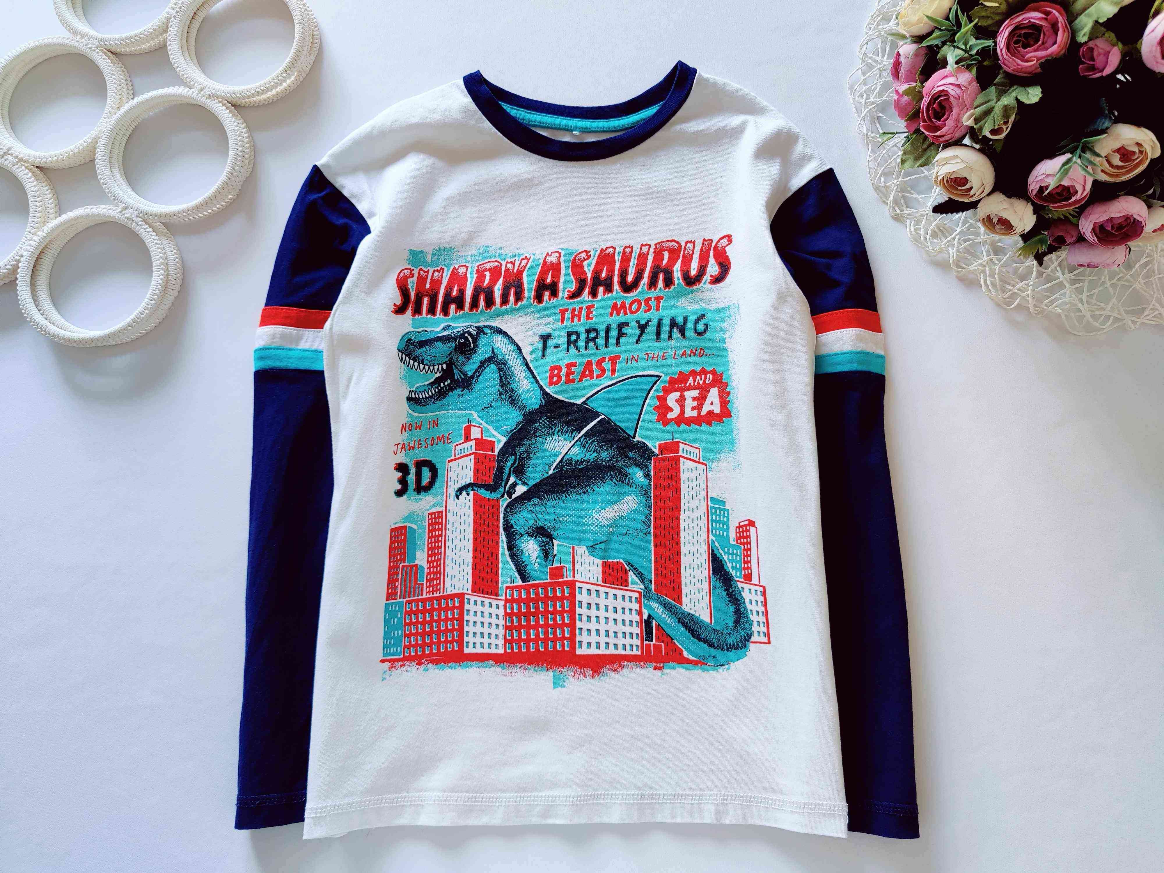 10,11 років, зріст 140,146 Лонгслів з динозавром