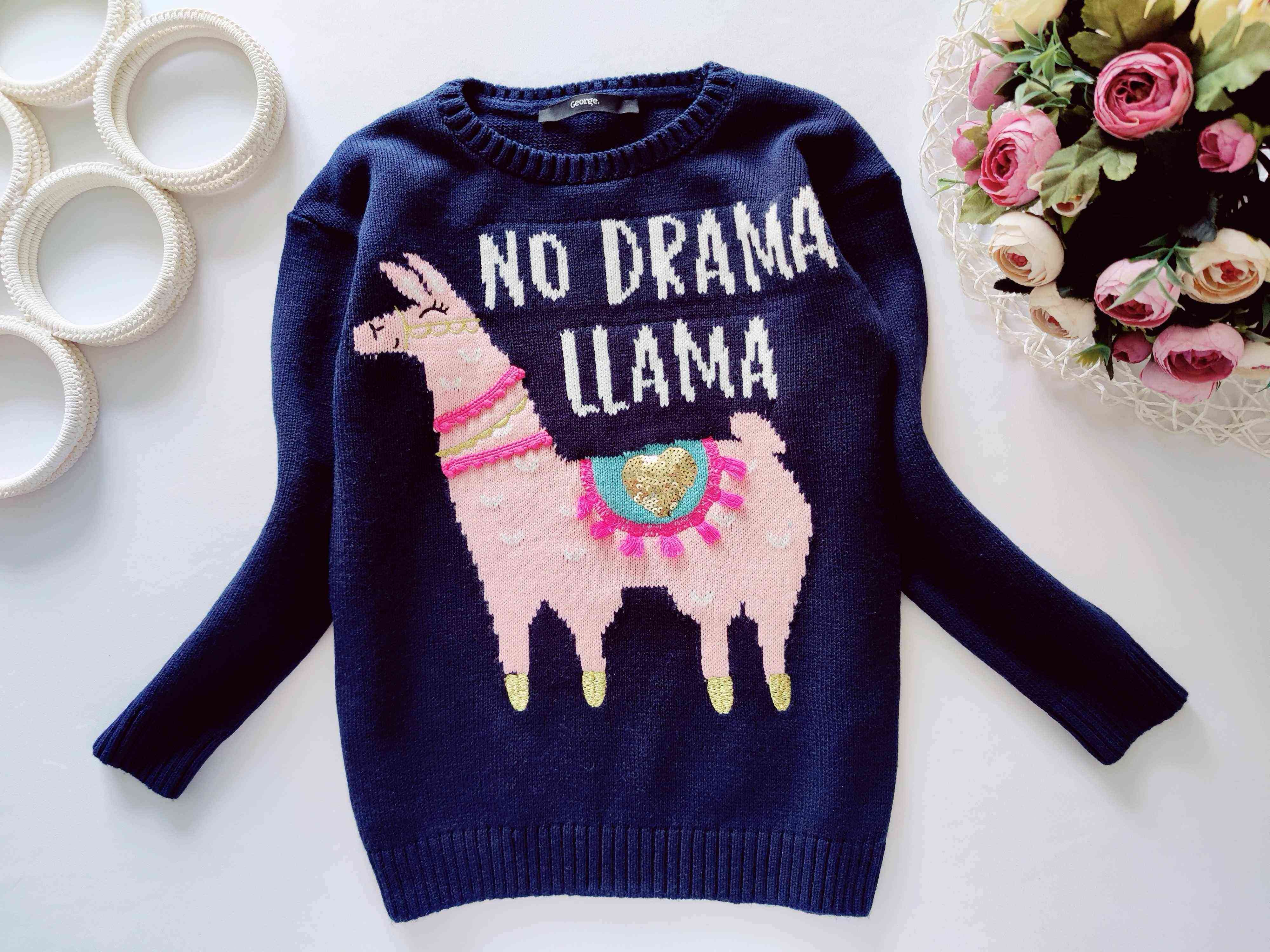 6,7 років, зріст 116,122 Светр з ламою