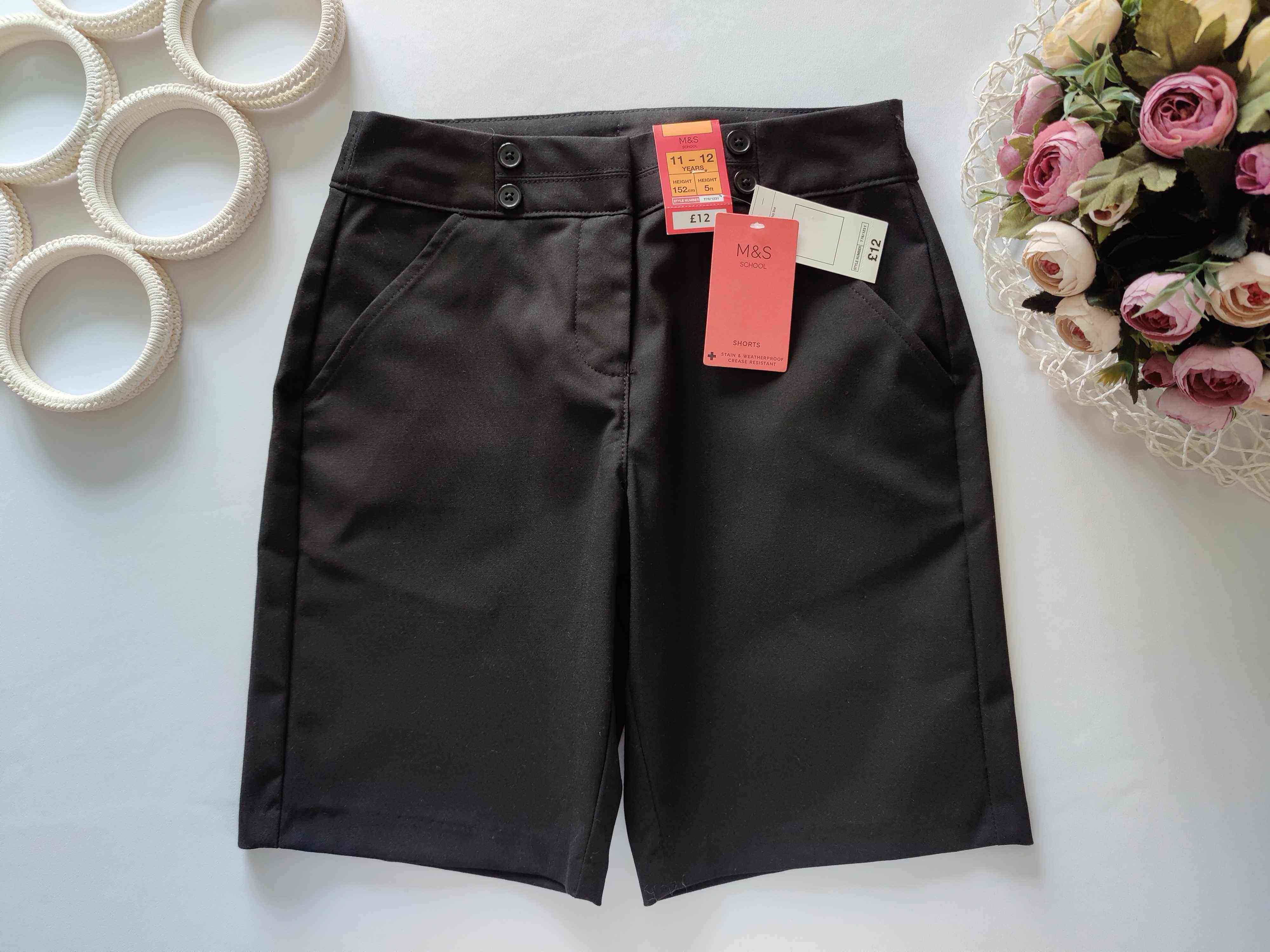 11,12 років, зріст 152 Нові шкільні шорти