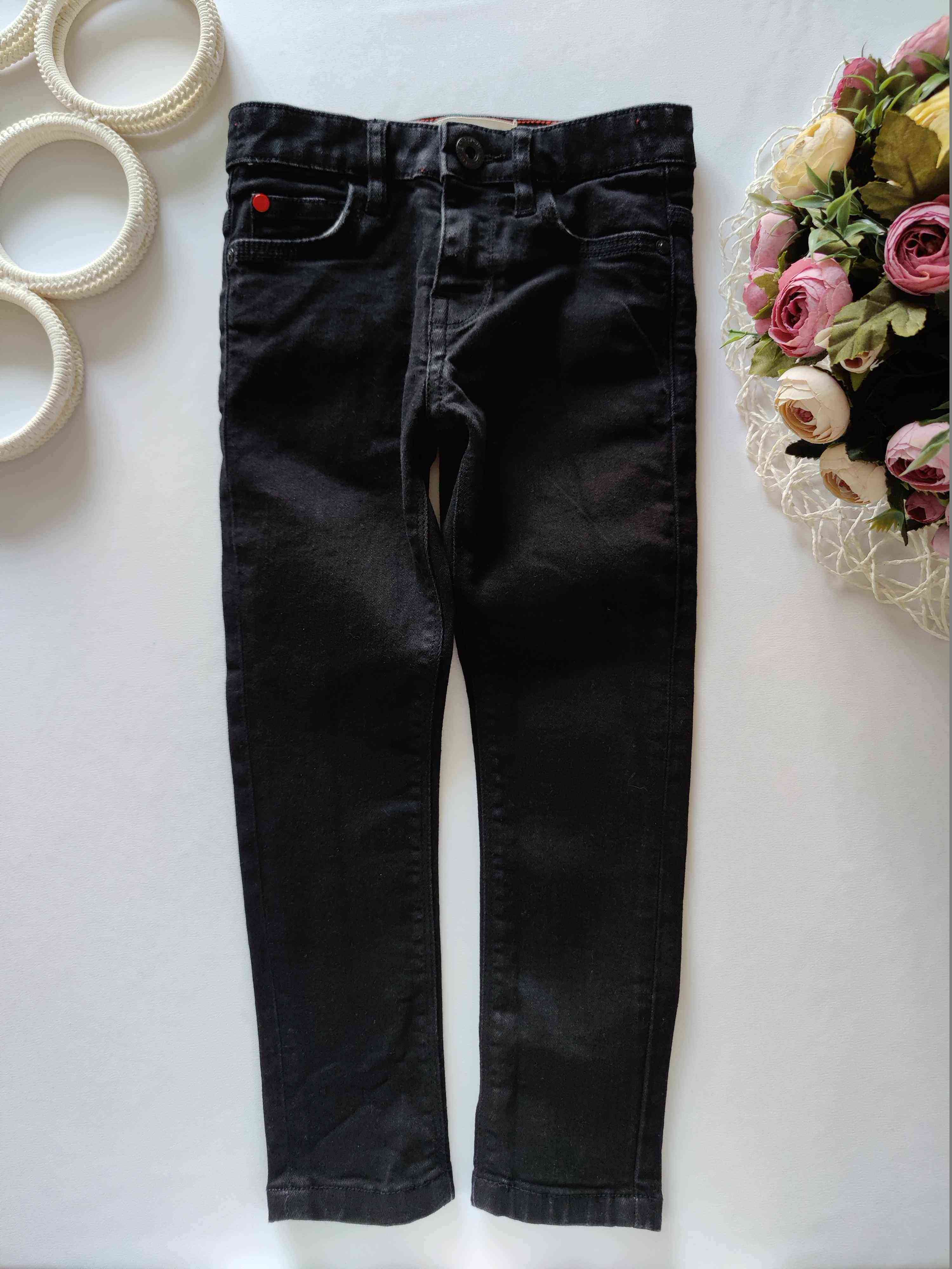 5 років, зріст 110 Стрейчові чорні джинси