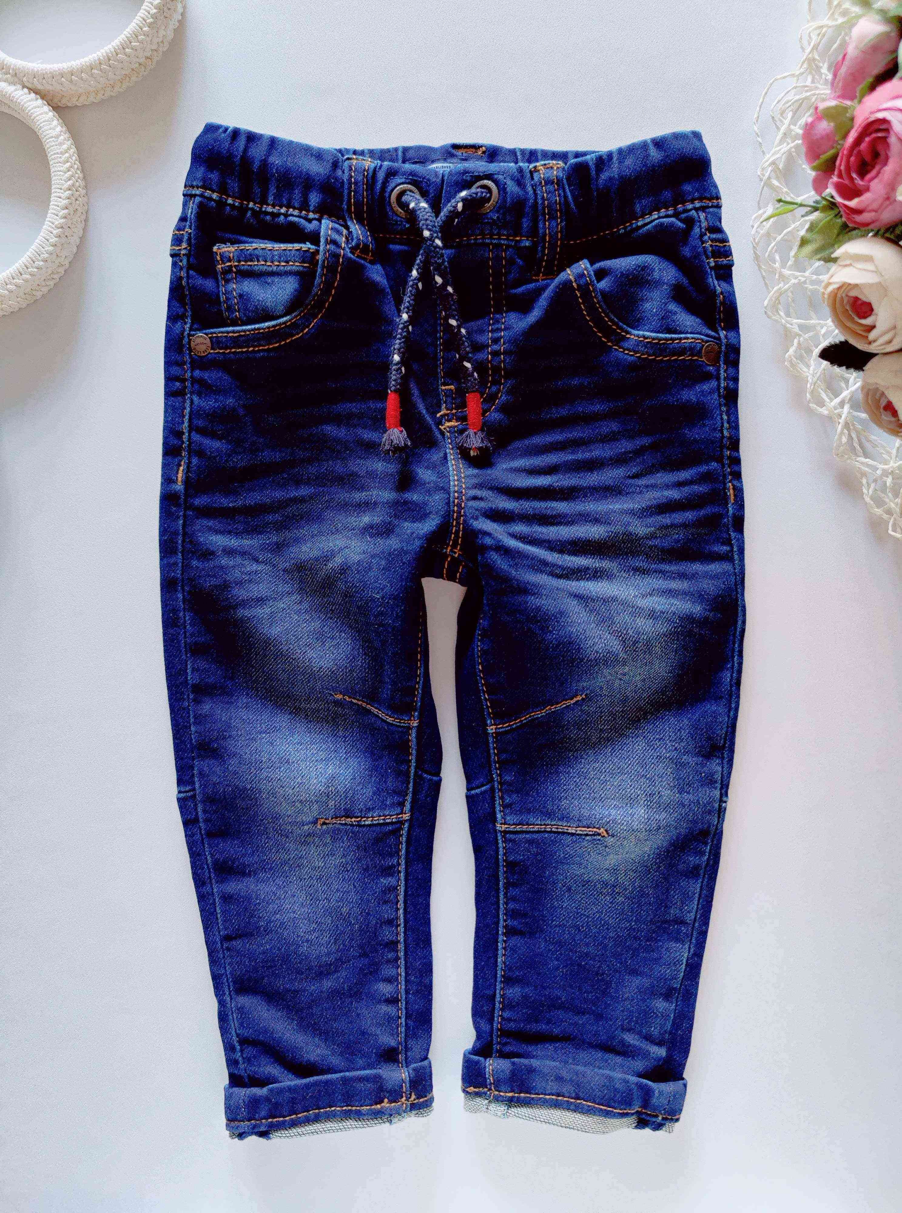 9,12 мес, рост 80 Мягкие детские джинсы