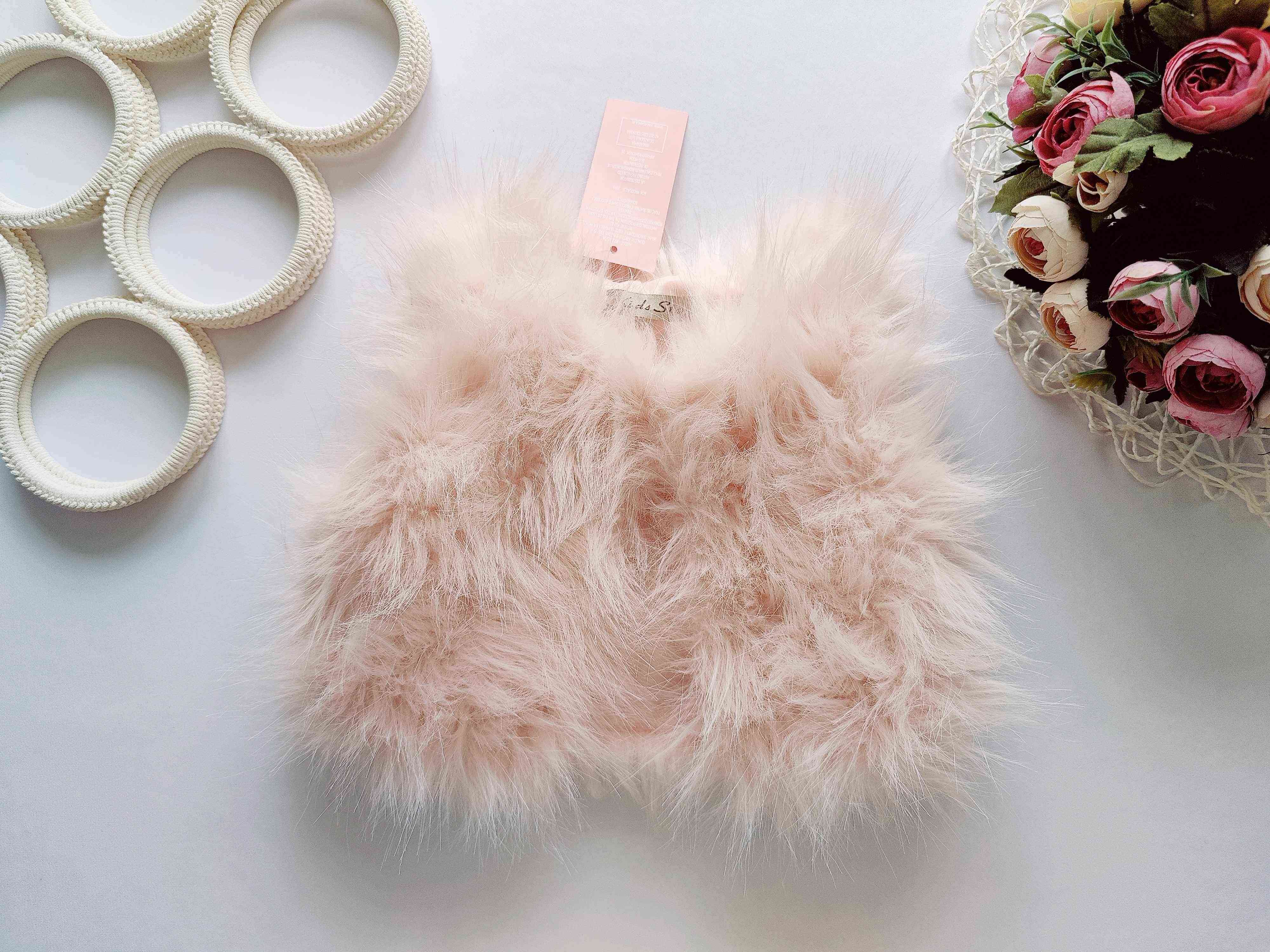 12,18 міс, зріст 80,86 Новий хутряний жилет