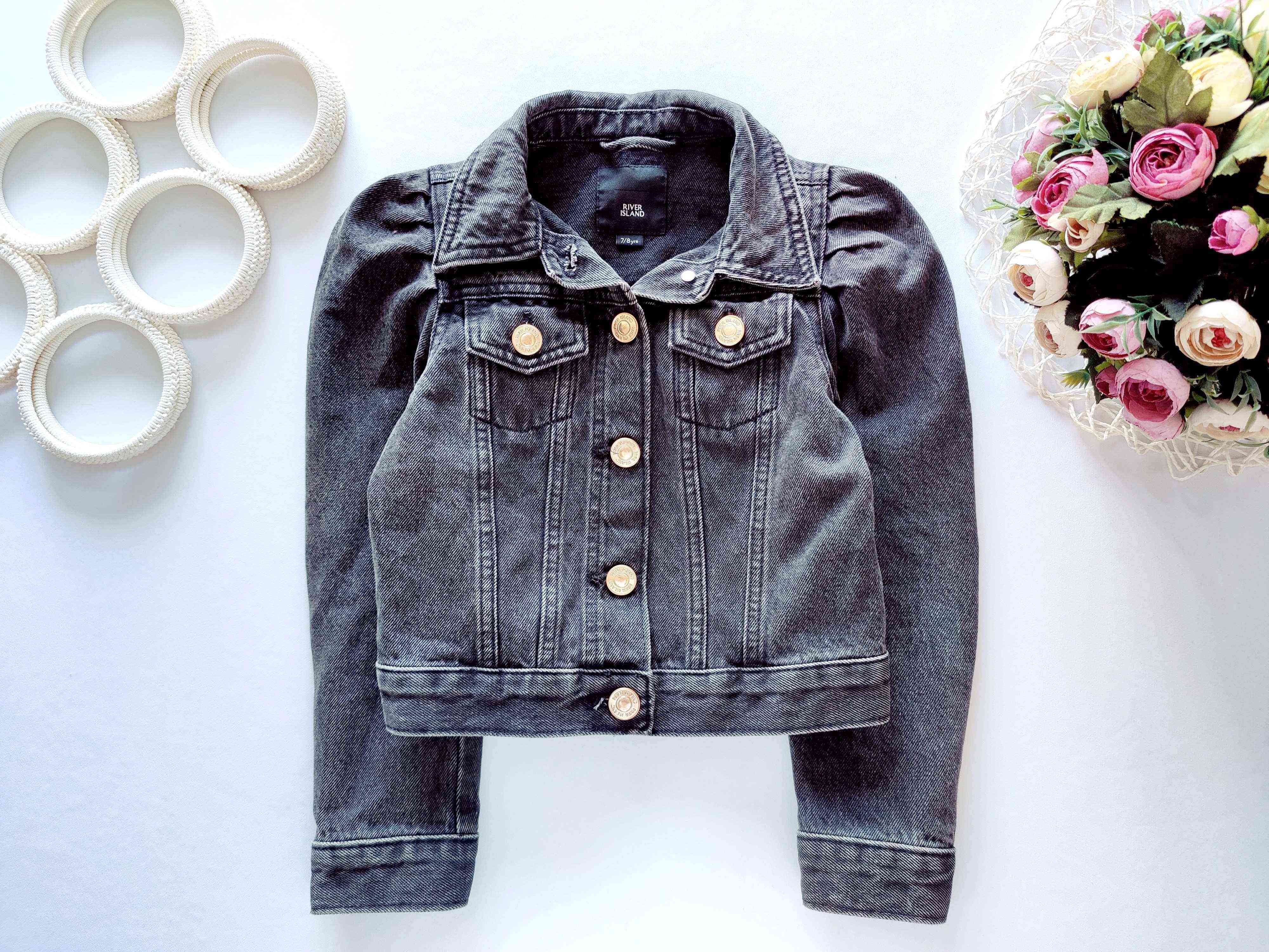 7,8 лет, рост 122,128 Крутая джинсовка