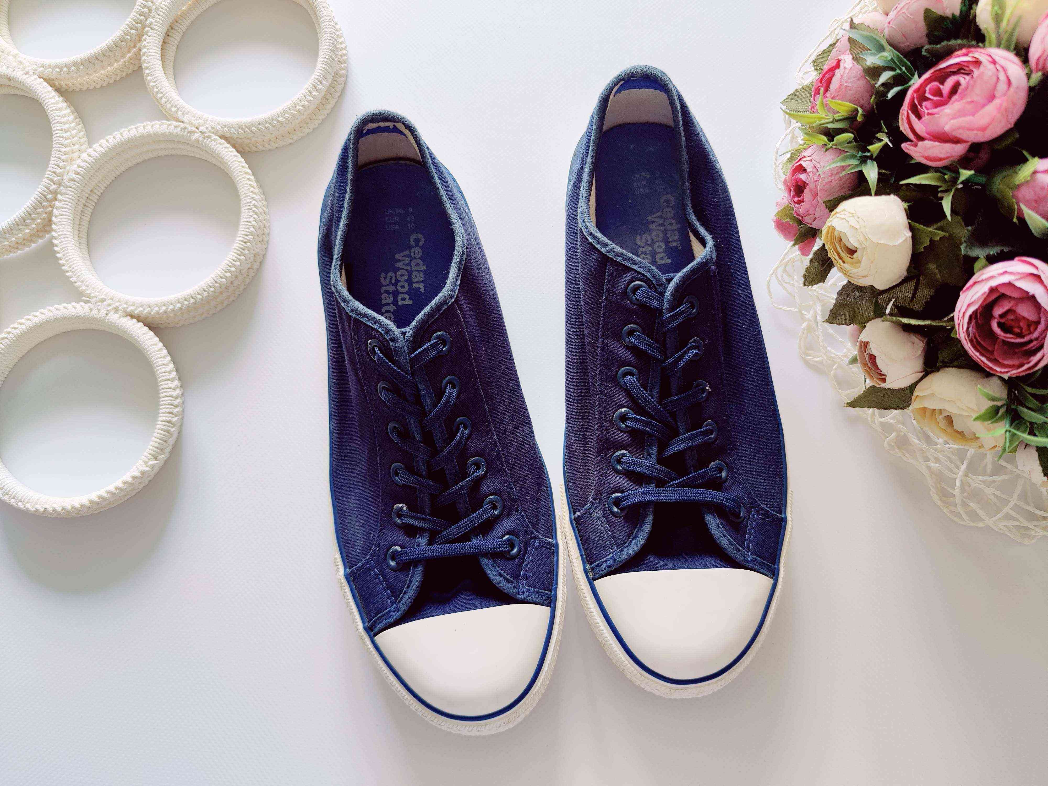 42-43 (27 см) Кеды с прорезиненным носком